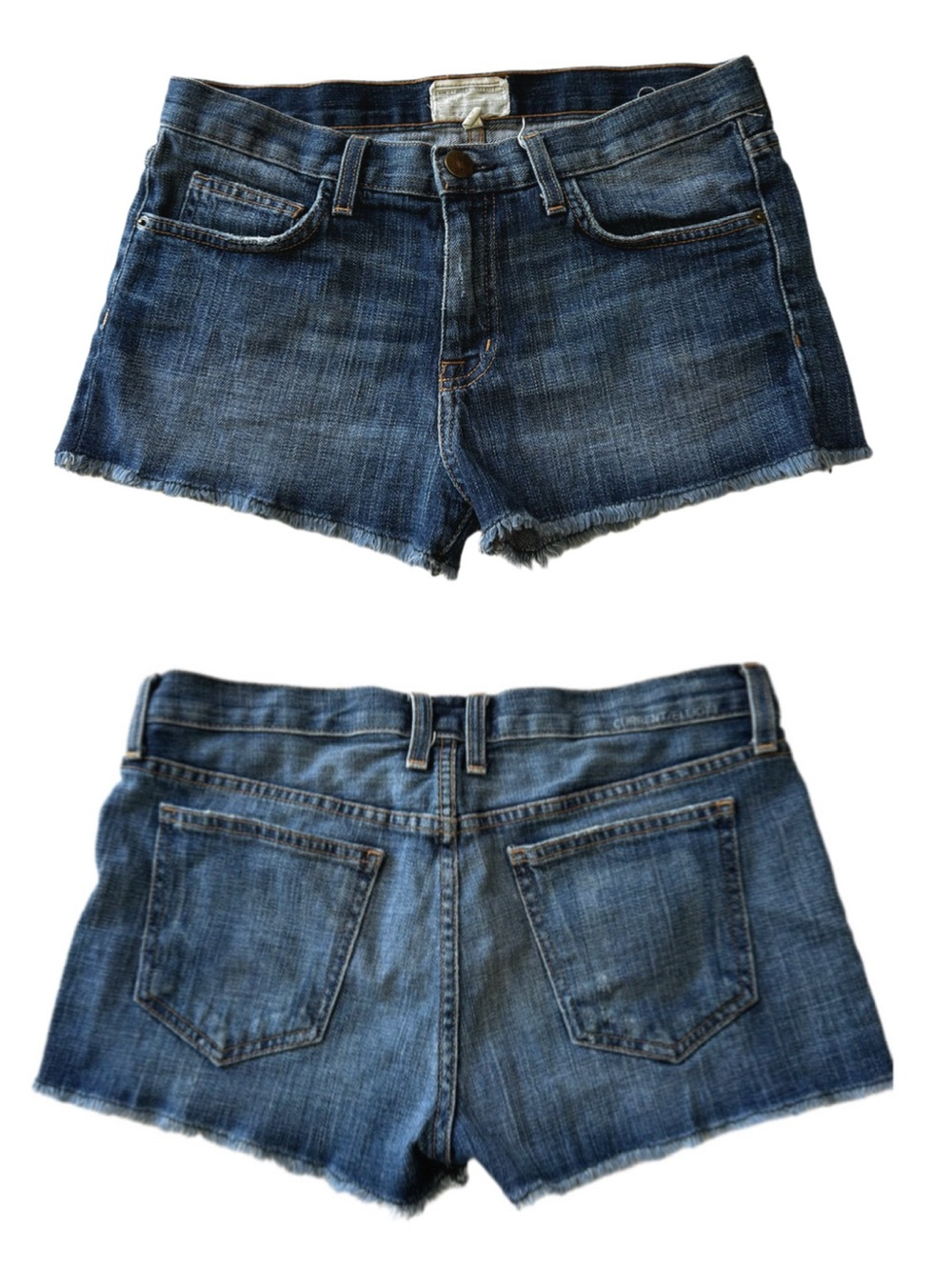 Current/Elliott Cut Off Denim Festival Summer Jean Shorts 25”